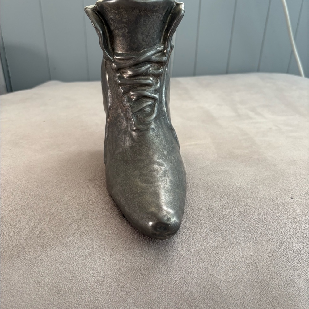 Silver Decorative Boot Figurine